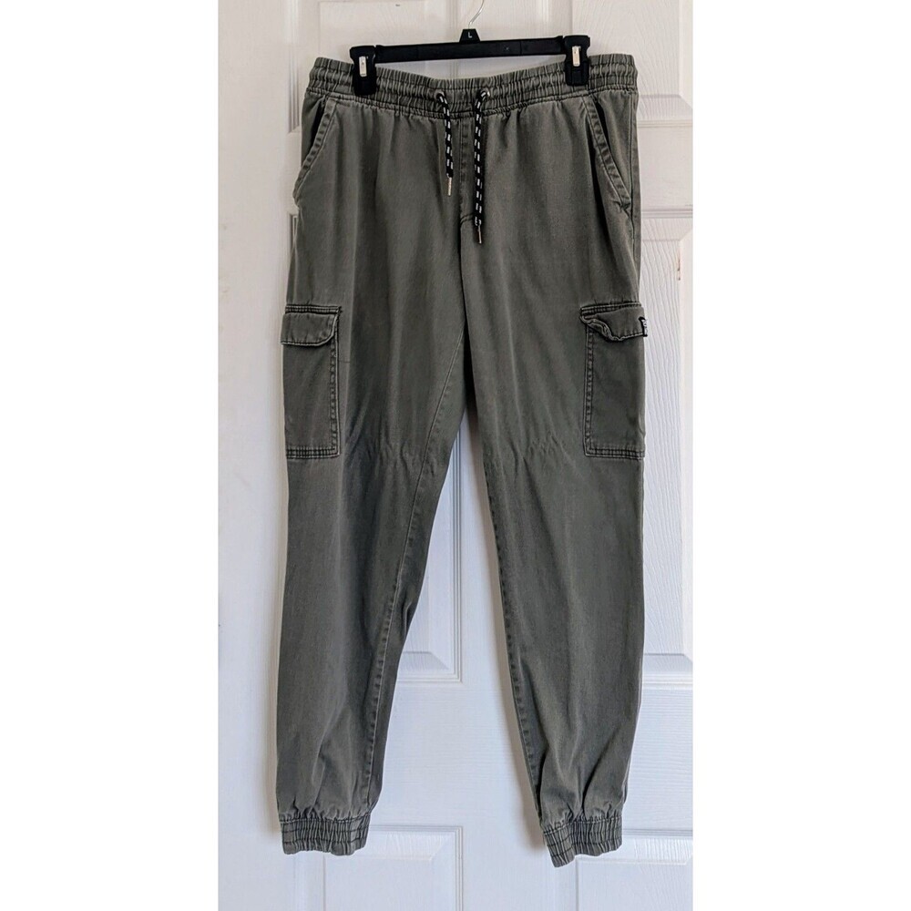 ECKO Unltd Y2K Jogger Pants Men’s L Army Green Cargo Streetwear Logo